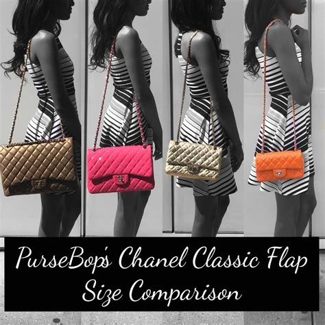 chanel jumbo dimensioni|Chanel Classic Flap Bag Size Comparison.